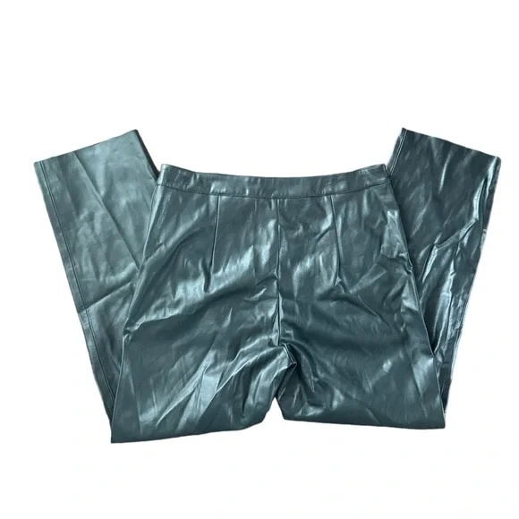 Lulus Faux Leather Black Pants Size XL - Picture 2 of 9
